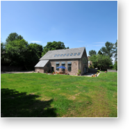 The outside of Owl barn